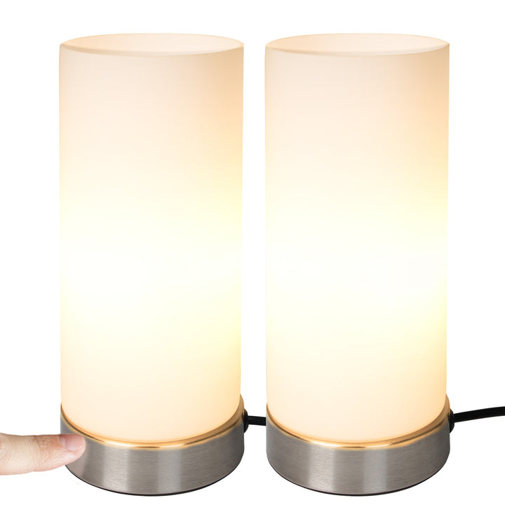 Bordlamper med lysdæmper touch-funktion - sæt af 2, E14, dæmpbar, LED