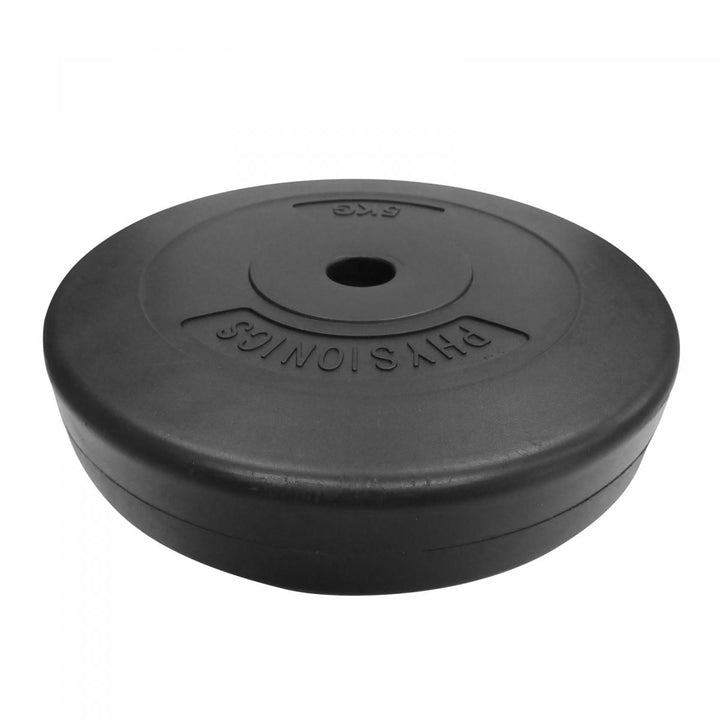 Vægtskiver - 2 x 5 kg, 27 mm, plastik, sorte