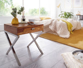 Moderne natbord med skuffe - massivt træ - Lammeuld.dk