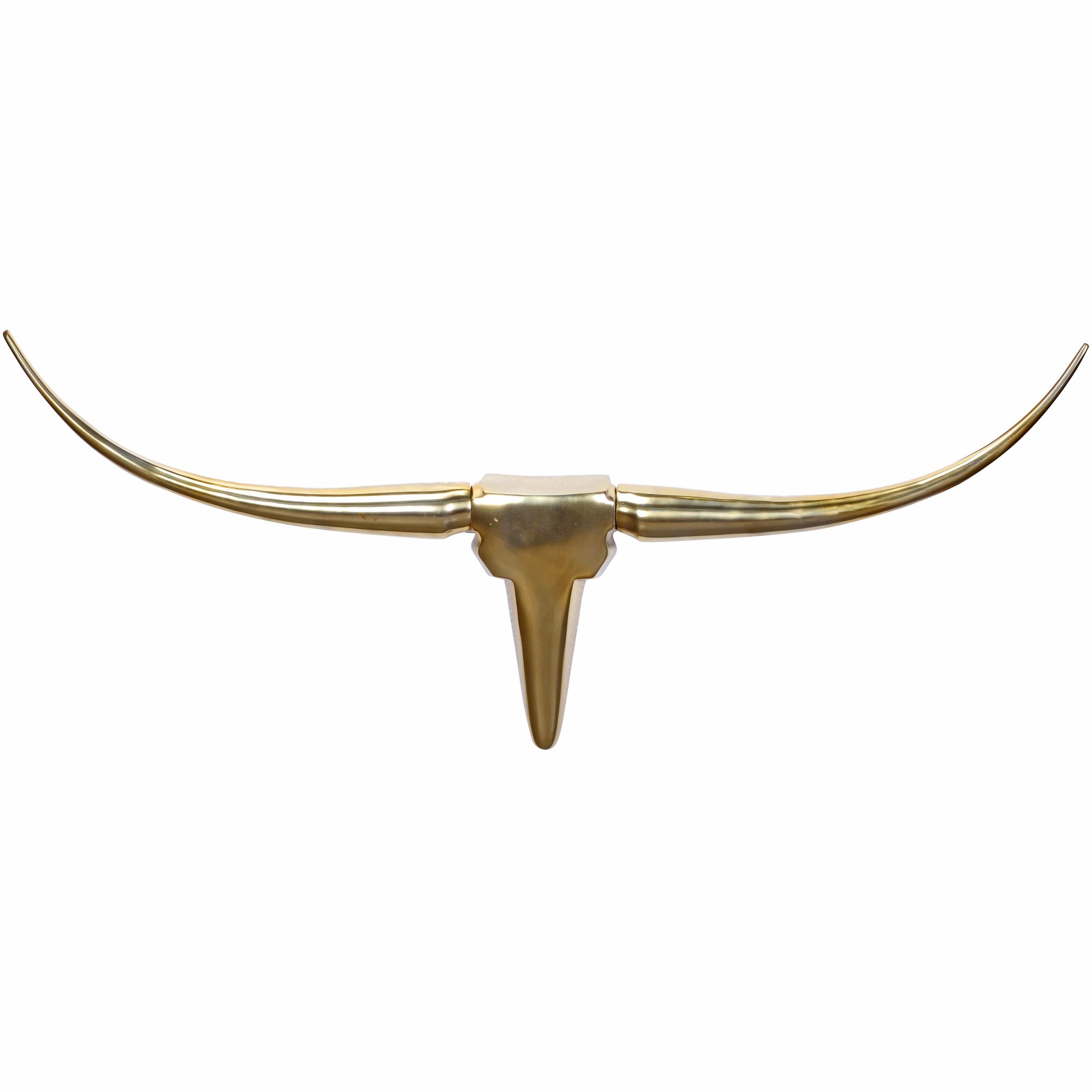 Resident Dekoration Antler Bull Guldhorn 100 cm - Lammeuld.dk