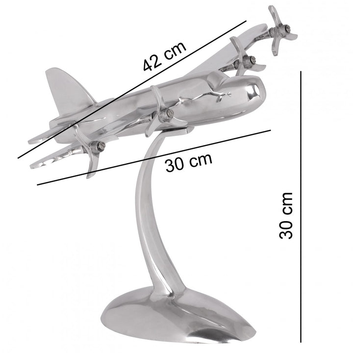 Resident Design Deco Fly Propeller Aluminium Aviator Farve Sølv NY - Lammeuld.dk