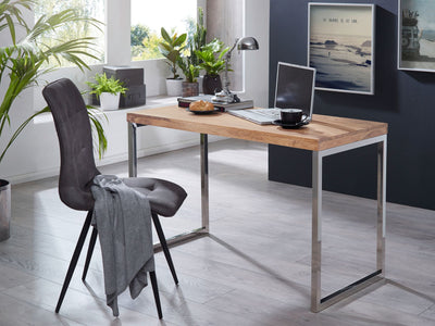 LEVENDE DESK skrivebord GUNA massivt træ akacia computerbord 120 cm bærbart bord moderne - Lammeuld.dk