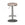 Barstol med beige sæde, fodstøtte og justerbar højde