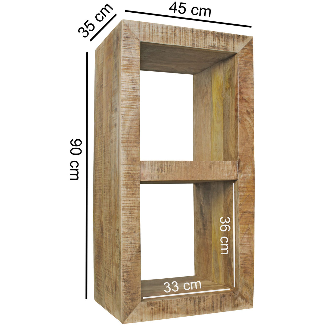 Bogreol Hel hylde 45 x 35 x90 cm - Lammeuld.dk