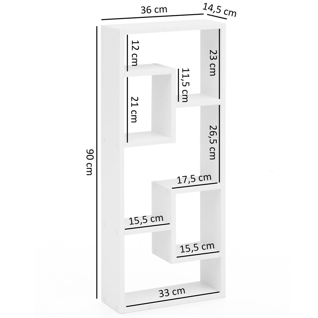 Hængende bogreol til væg - 36x90x13,5 cm - Lammeuld.dk