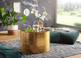 Guld metal sofabord 61 cm - Lammeuld.dk