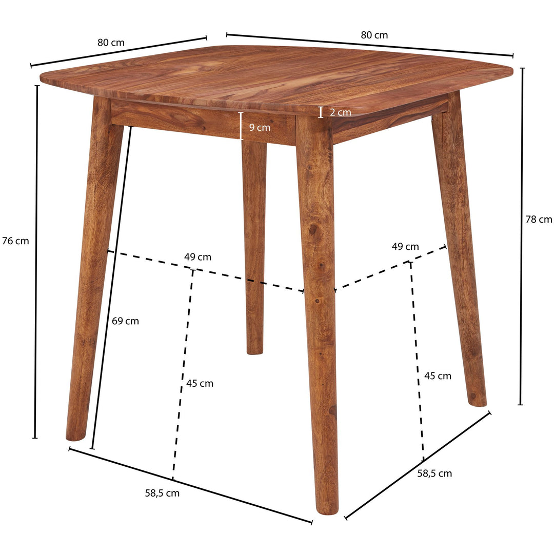 WOHNLING Sheesham Wood spisebord - Lammeuld.dk