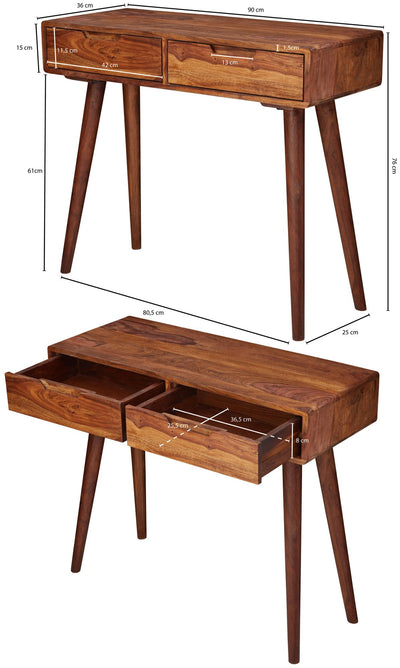 Konsolbord - Massivt træ - omklædningsbord - Lammeuld.dk