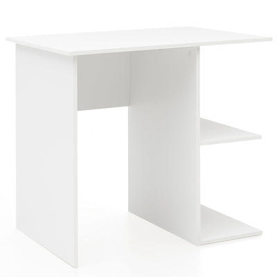 Hvidt skrivebord velegnet som bærbar- og computerbord - Lammeuld.dk