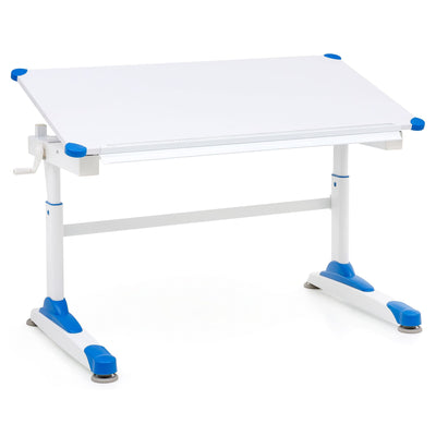Justerbar højde børneskrivebord - Blå 119x67 cm - Lammeuld.dk