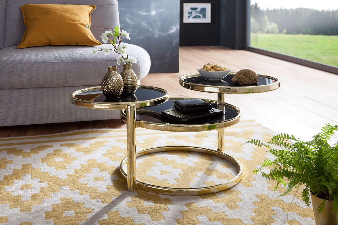 SUSI sidebord af metalglas - Guld - Lammeuld.dk