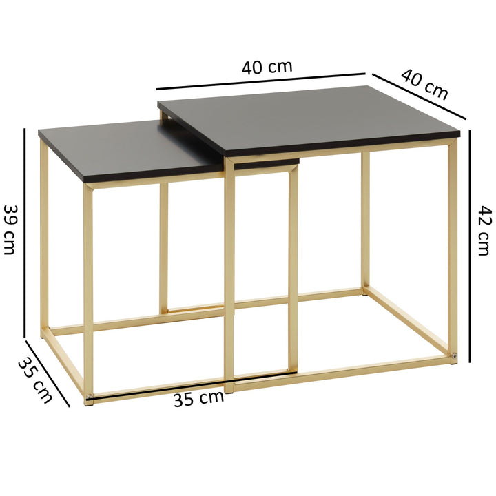 Indskudsborde i metal - Moderne design - Lammeuld.dk