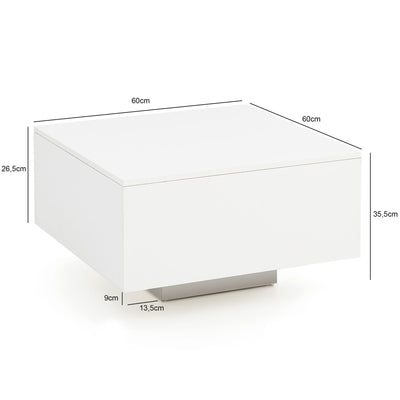 Moderne sofabord - 60 x 60 x 35,5 cm - Lammeuld.dk