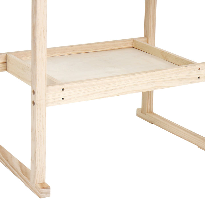 Høvlebænk - 127x58x83 cm, spændepatron, skruestik og skuffe, max 200 kg