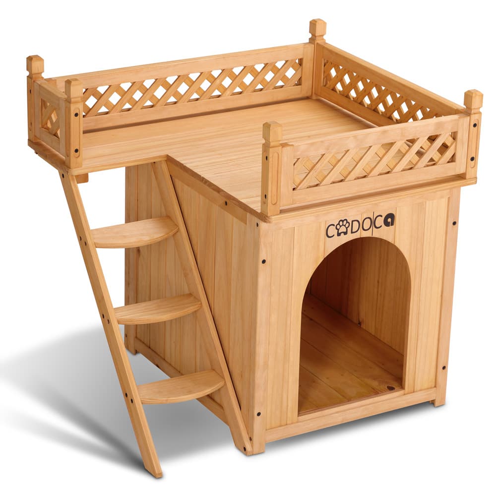 Cat House med balkon 53.5x54.5x64.5cm