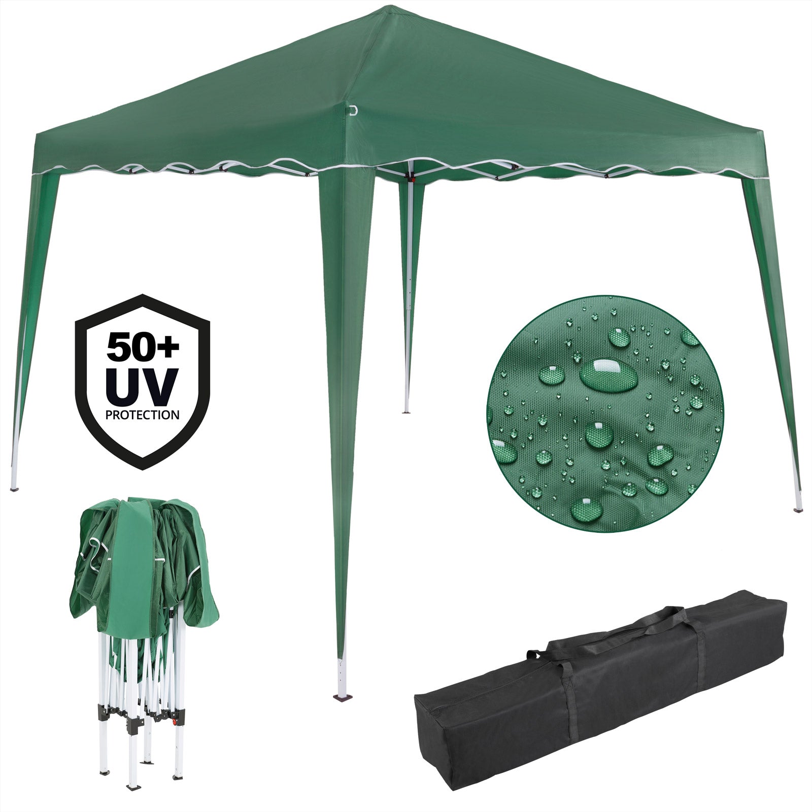 Pop Up Gazebo Capri Green 3x3m