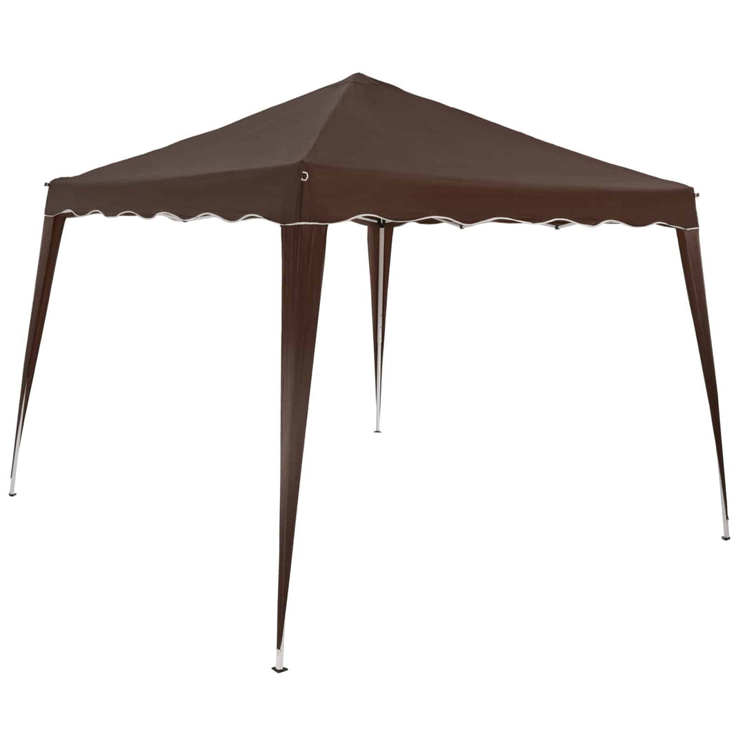 Pop Up Gazebo mørkebrun 3x3m