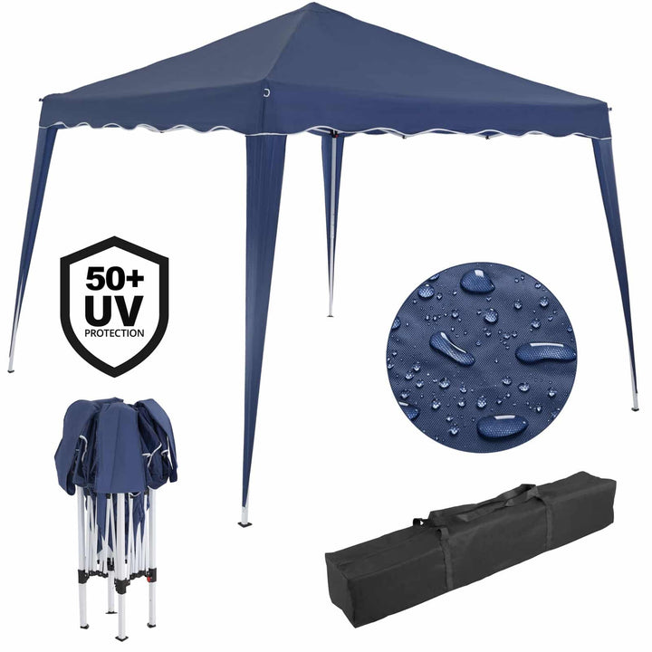 Pop Up Gazebo Capri mørkeblå 3x3m