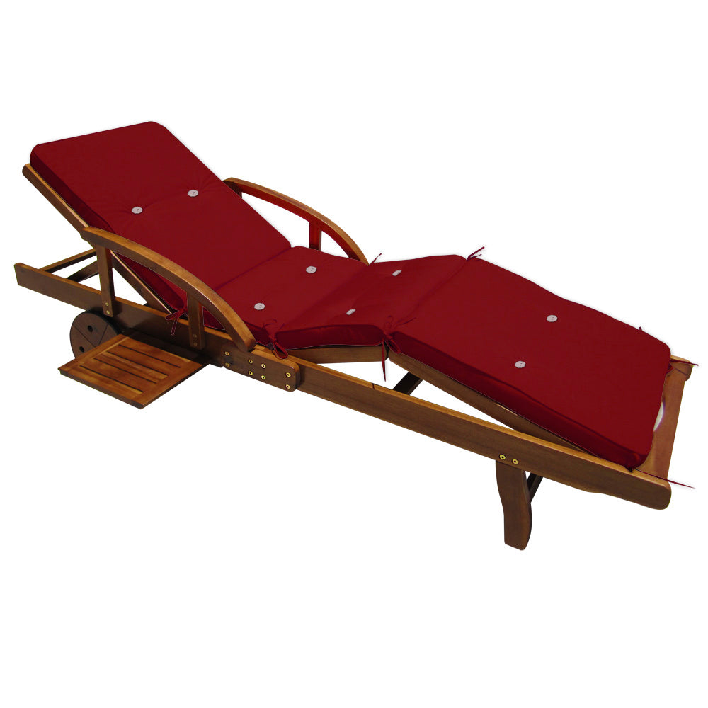 Auflage Sunlounger Rot 195x55x5cm