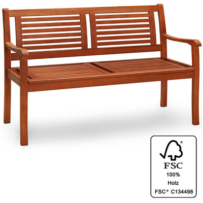 Garden Bench Eucalyptus Wood 120x60x90cm FSC®-certificeret