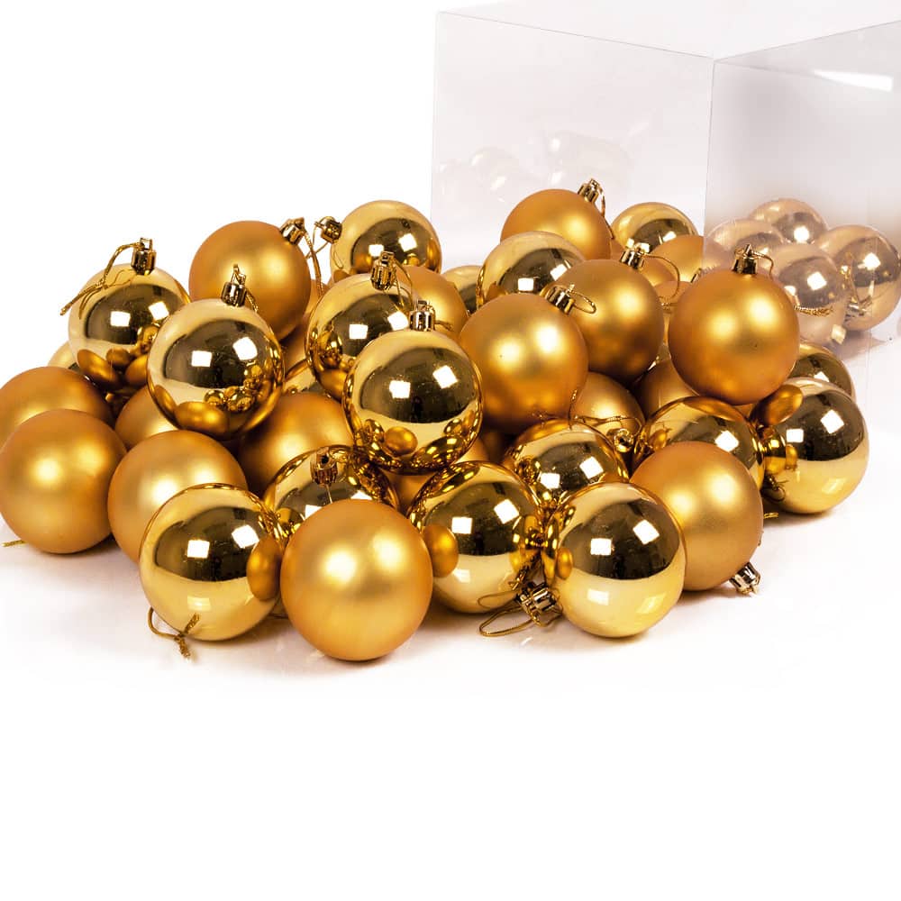 Julebaubles guld 54 stk