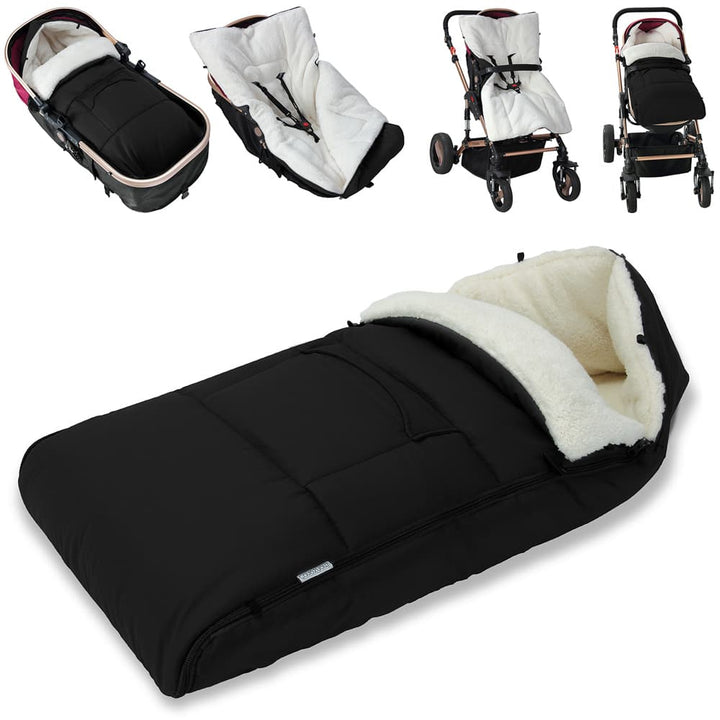 Baby fodmuff anthracite 93x56 cm universal pasform