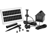 LED SOALAR PUMP 2,4 watt med batteri og højtydende solcellepanel