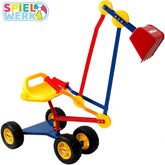 Børn sidder på Mini Digger 360 ° Rotatable med hjul