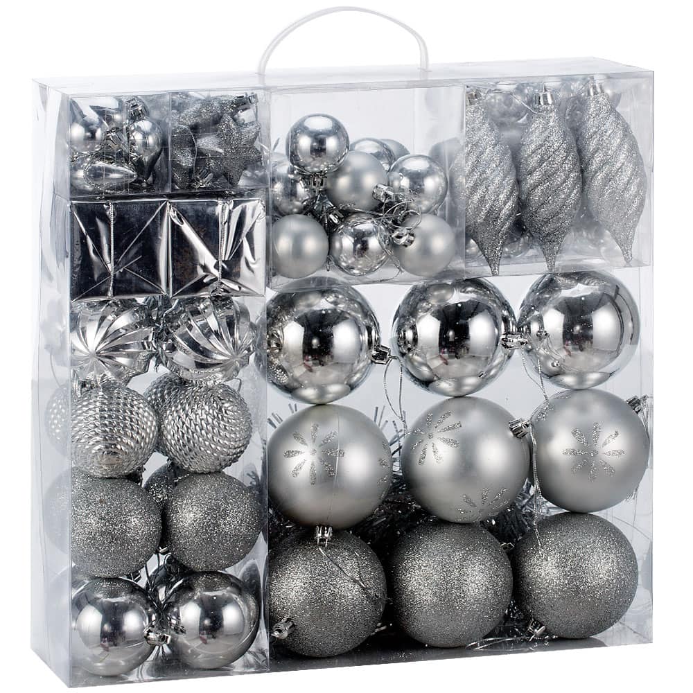 Julebaubles 103pcs sølv