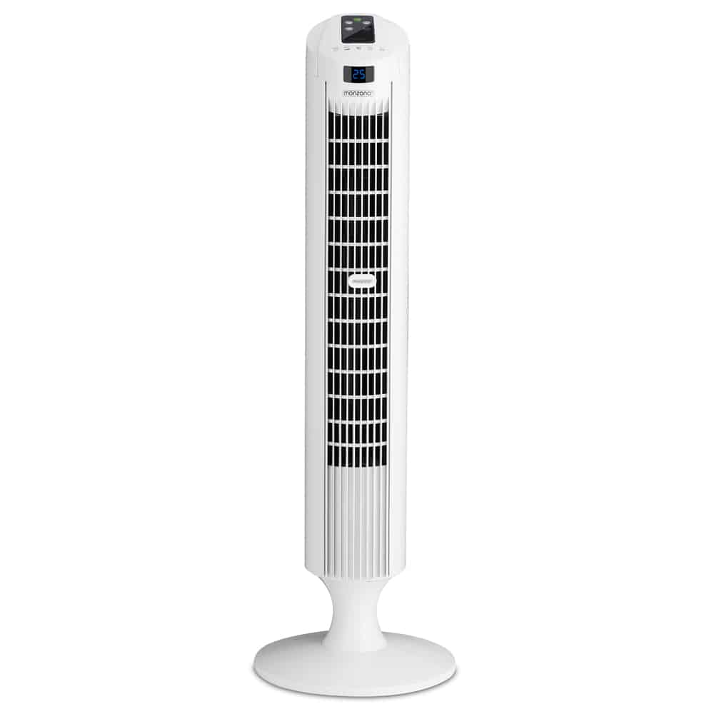 Tower Fan White 84 cm med fjernbetjening