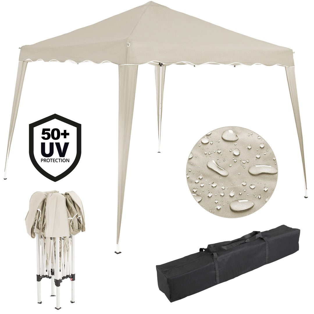 Pop Up Gazebo Capri Cream 3x3m