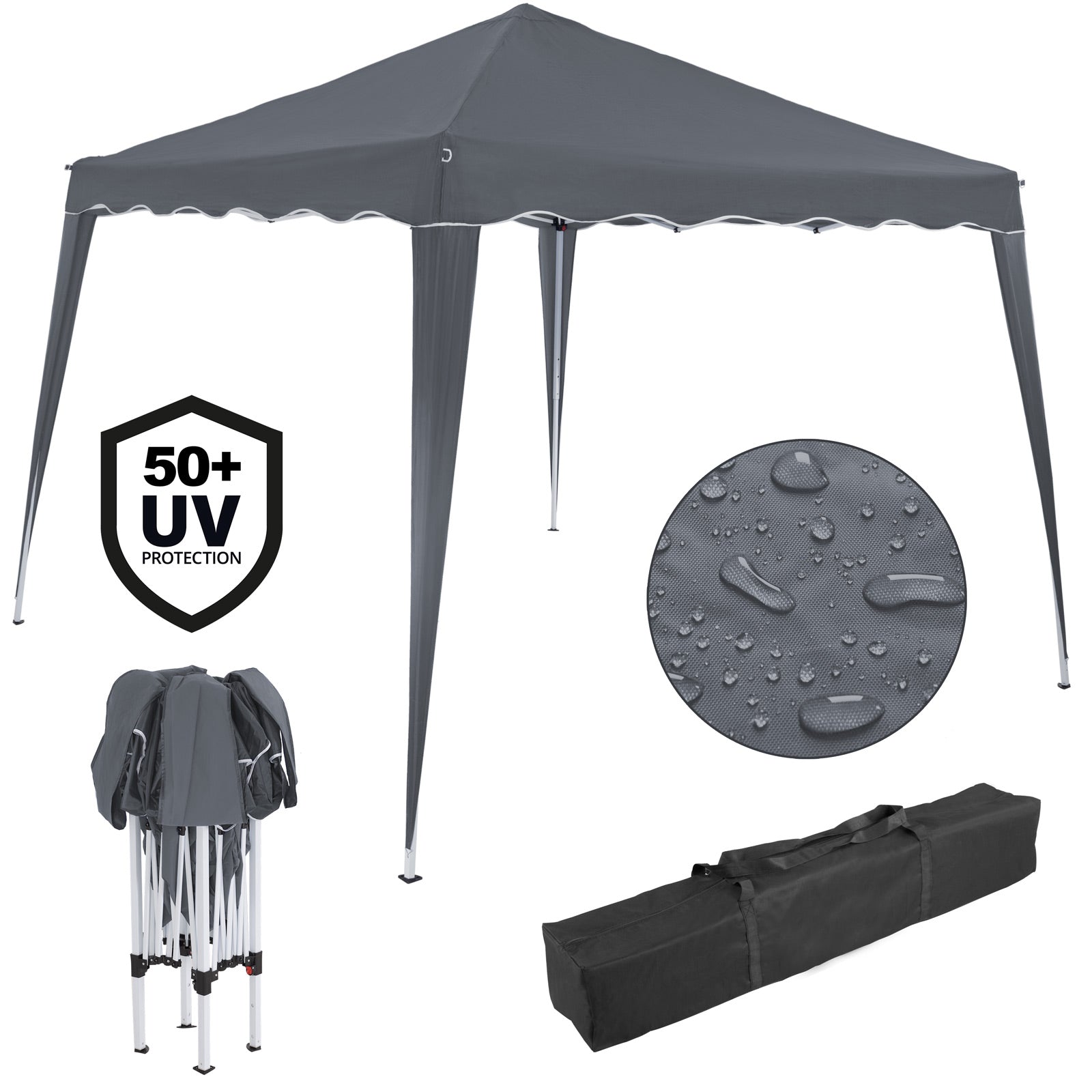 Pop Up Gazebo Capri Anthracite 3x3m