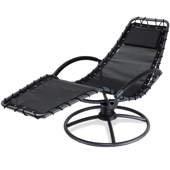 Sun Lounger Eve Anthracite med gyngefunktion