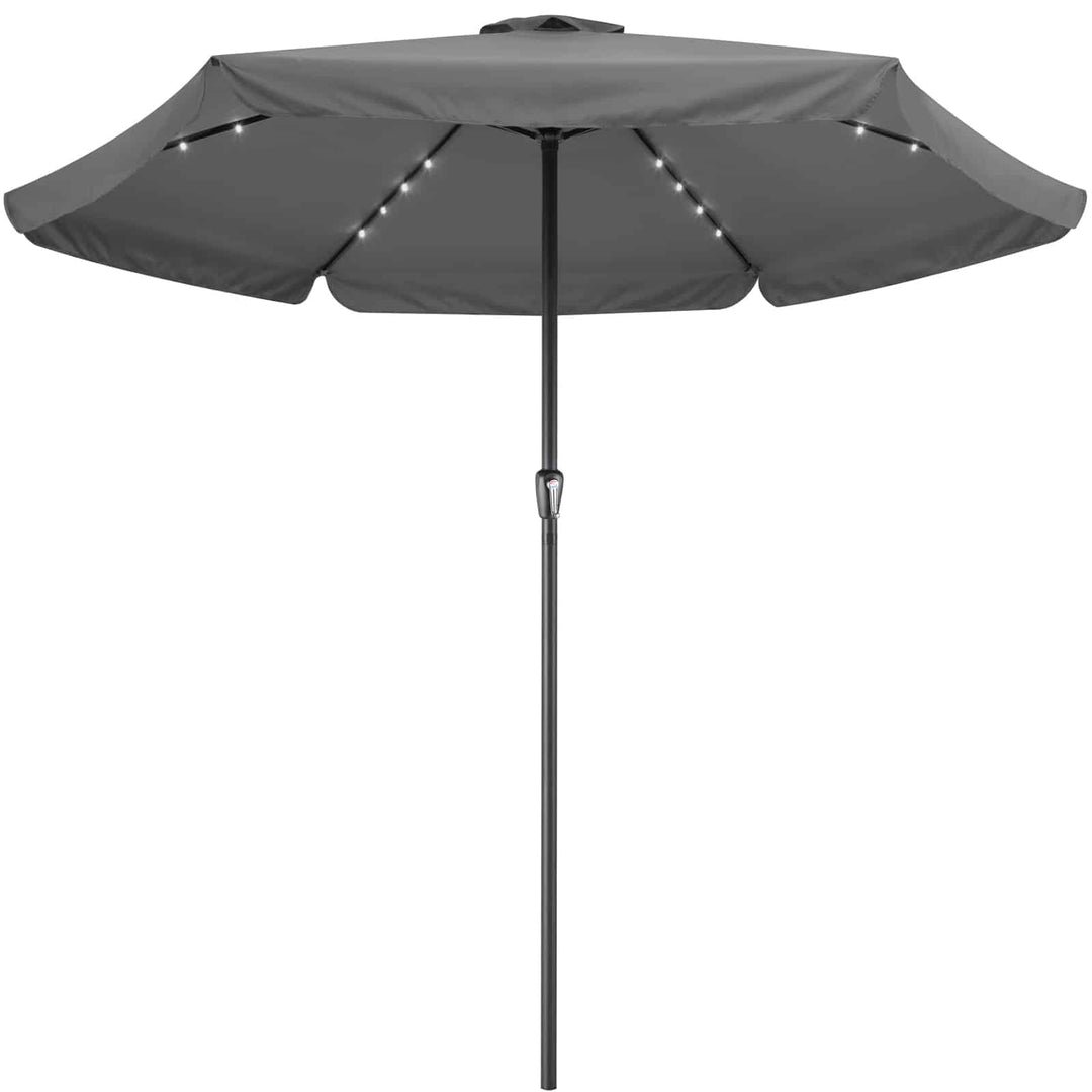 LED Solar Parasol Athen Anthracite 330 cm