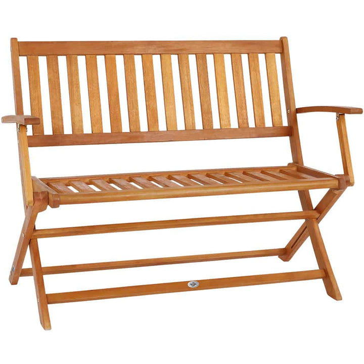 Garden Bench Eucalyptus Wood 120x55x90cm FSC®-certificeret sammenfoldelig foldbar