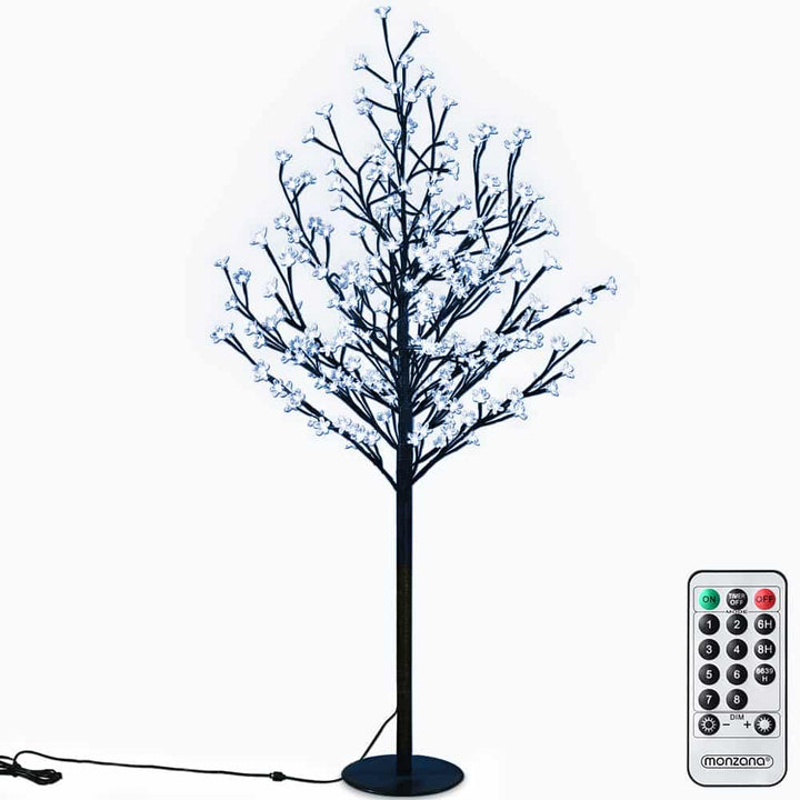 LED Cherry Blossom Tree Blue 180 cm 200leds indendørs/udendørs inkl. Fjernbetjening