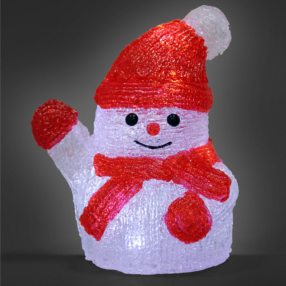 Led julefigur Acryl Snowman