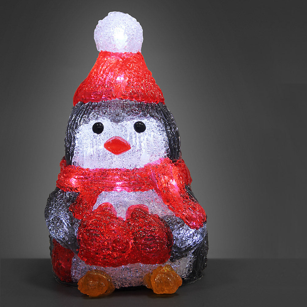 LED julefigur Acryl Penguin