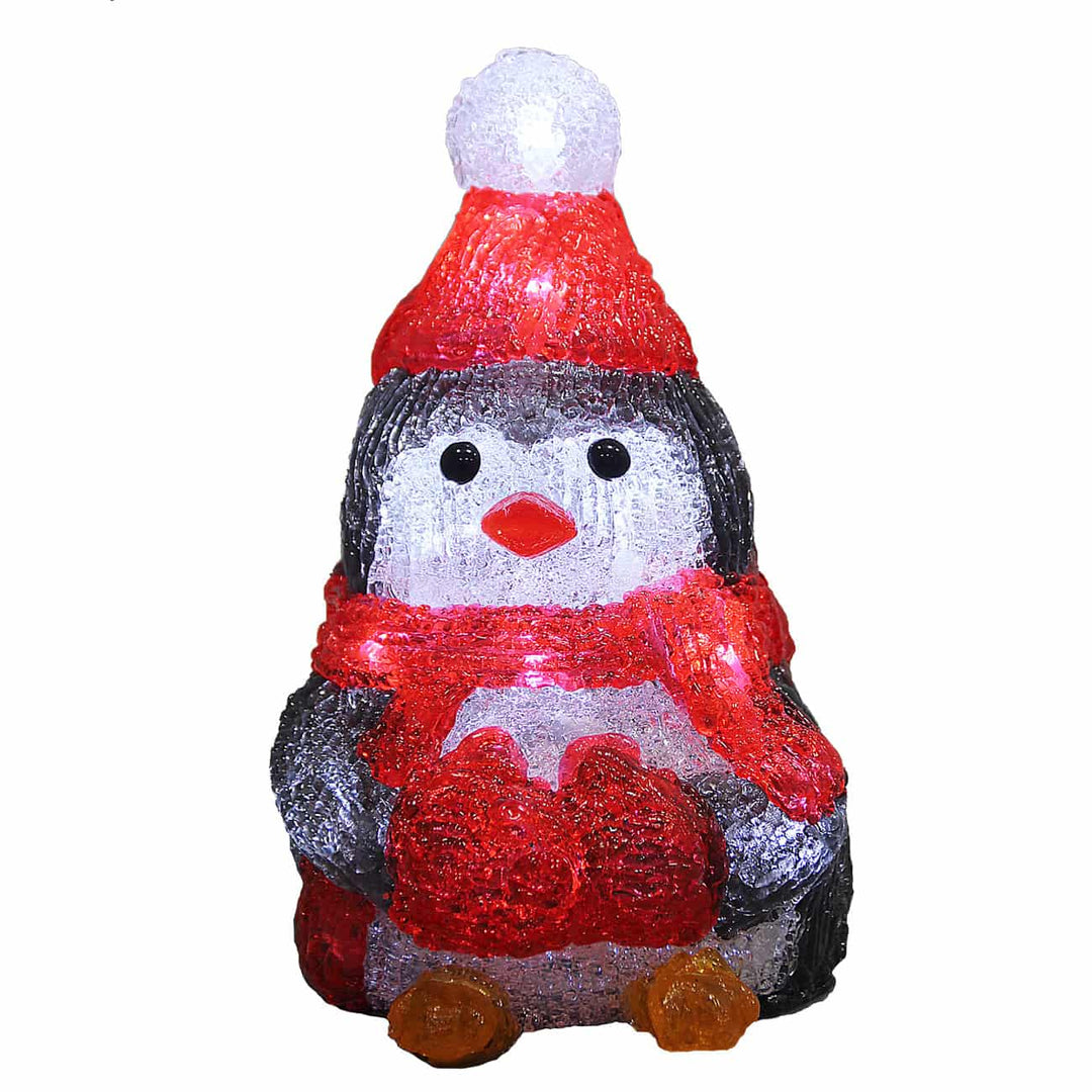 LED julefigur Acryl Penguin