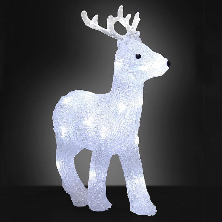 LED julefigur hjorte acryl