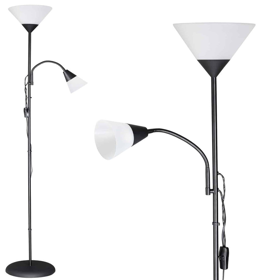 Gulvlampe Alissa sort 175x28 cm