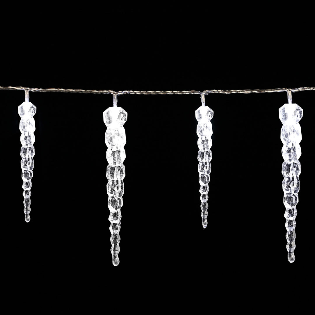 Julelys Icicle 40 LEDS 10,4 m hvid