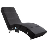 Chaise Lounge London Anthracite med massage- og opvarmningsfunktion