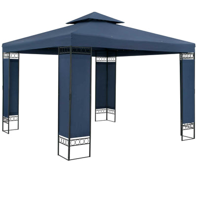 Metal Gazebo Lorca Blue 3x3m