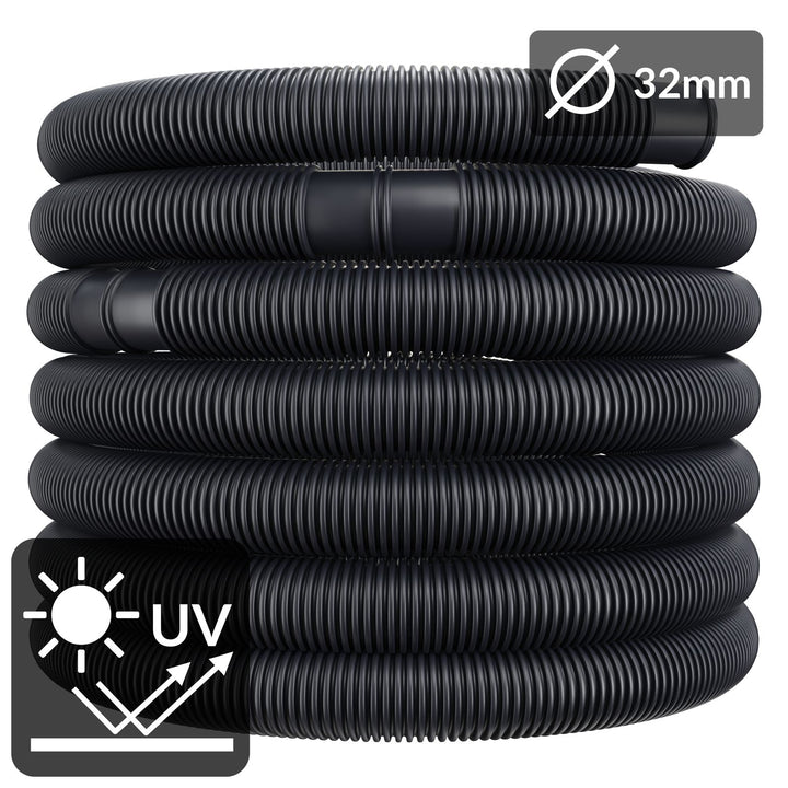 Swimming Pool Slose Black Ø32mm x 14m