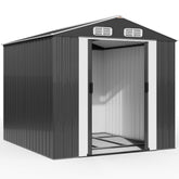 Garden Shed Anthracite Metal 8x10ft