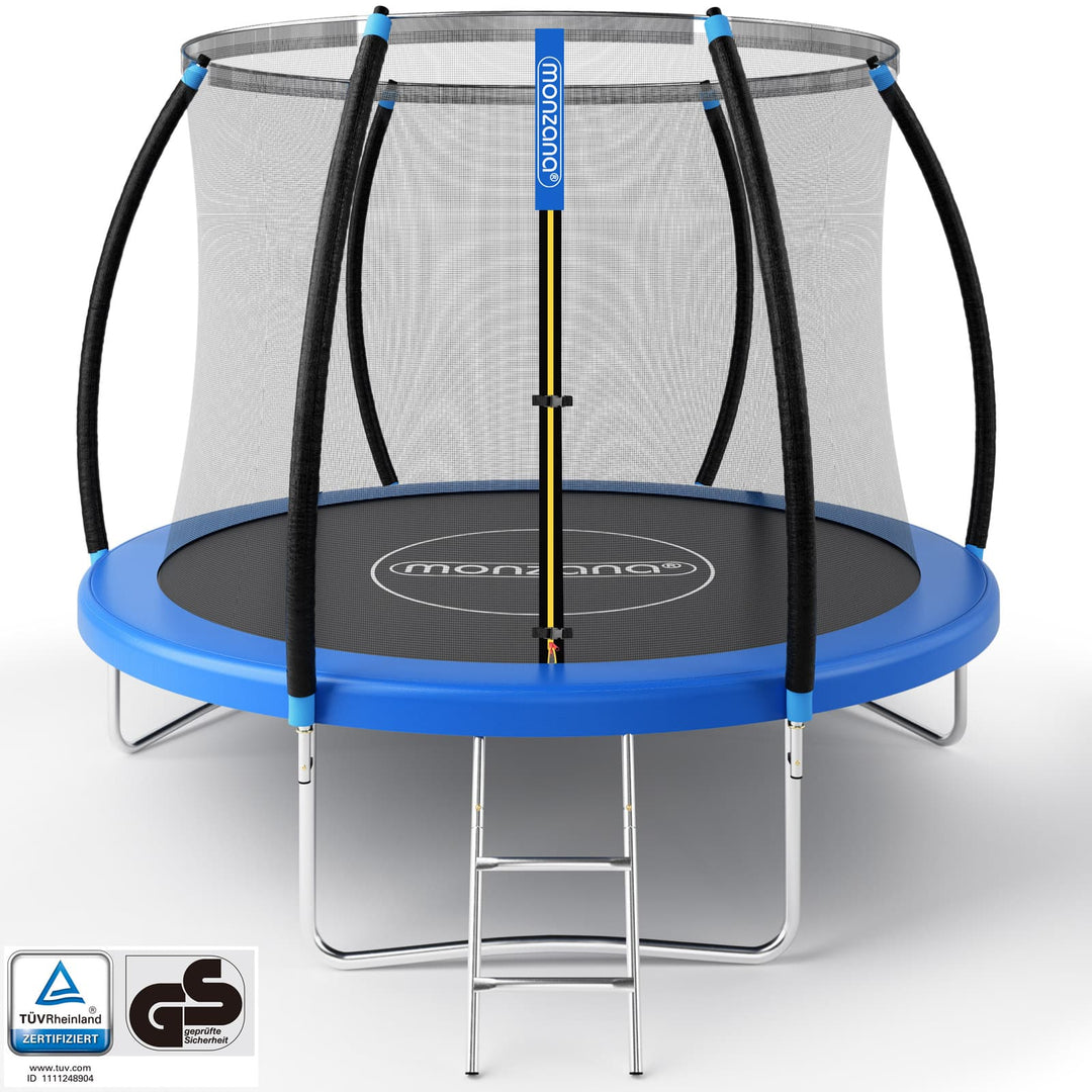 Trampolin 244 cm med sikkerhedsnet Tüv GS certificeret