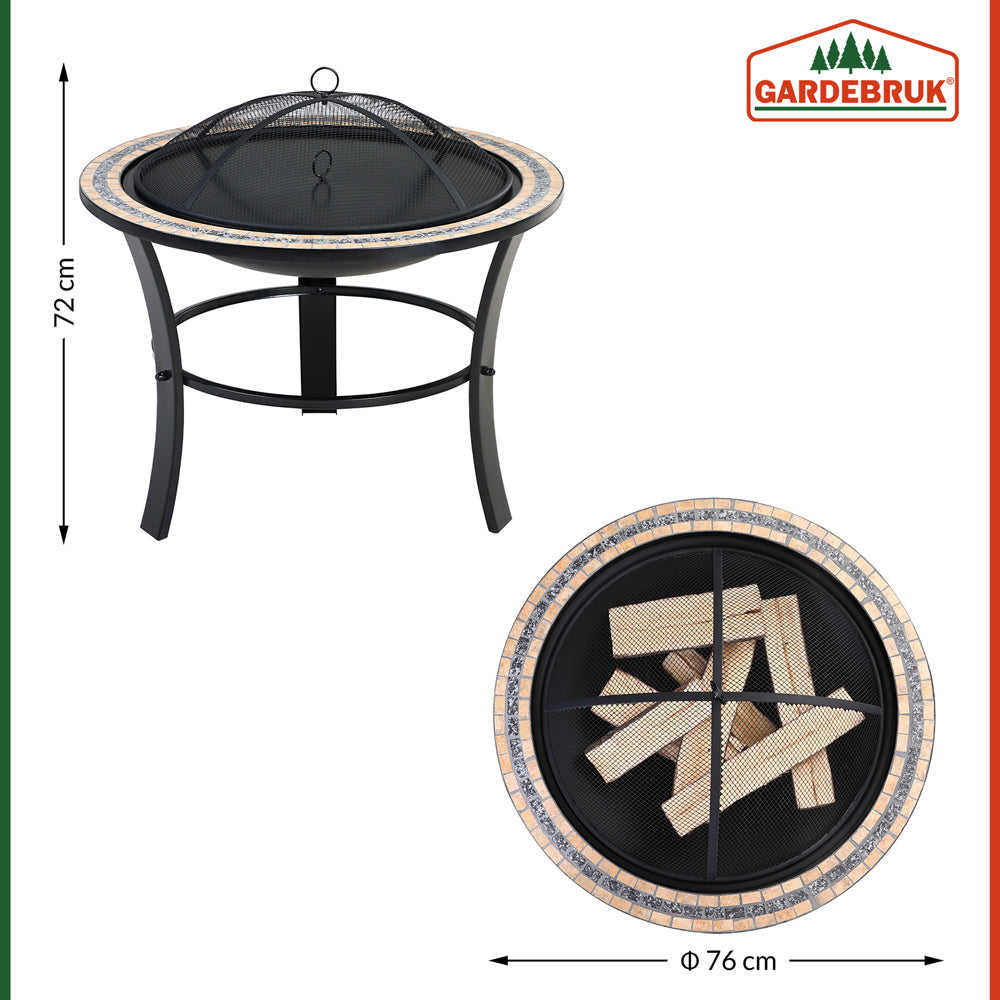 Fire Pit Fuego Mosaic Round 82 cm