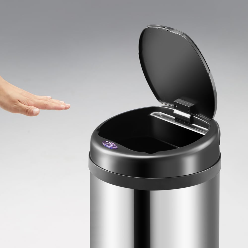 Sensor Dustbin rustfrit stål 56L