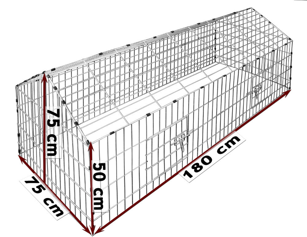 Rabbit Run Blue 180x75x75cm